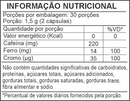 Informação Nutricional - CLINOENERGY